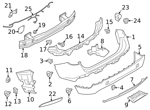 Bumper & Components - Rear for 2014 BMW X1 #0