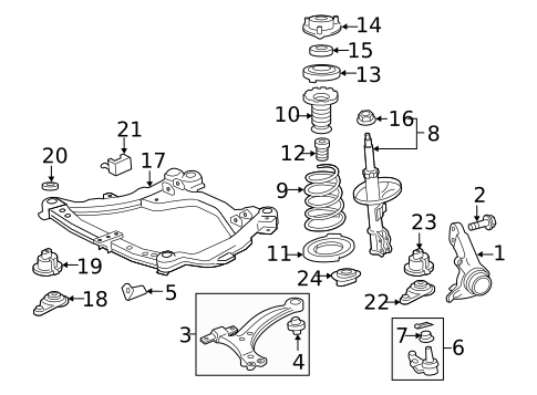 Suspension Components for 2014 Toyota Camry #0