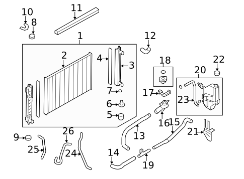 Radiator & Components for 2012 Nissan Murano #0