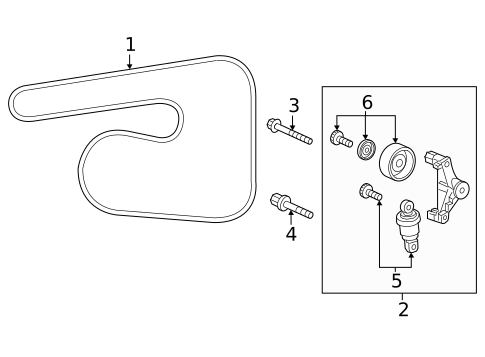 Belts & Pulleys for 2024 Honda Accord #0