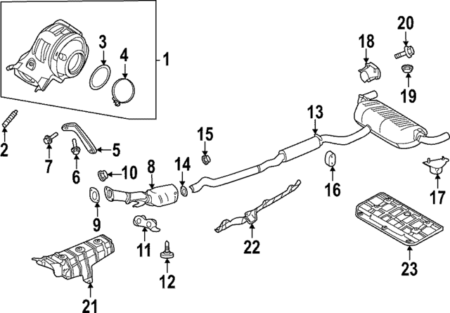 208176SX0A - Exhaust: Gusset for INFINITI: QX55, QX60 Image