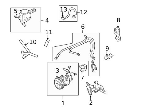 Pump & Hoses for 2009 Subaru Legacy #0