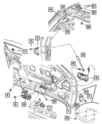 UE14ABEAC - Body Sheet Metal Except Doors: Liftgate Handle for Mopar Image