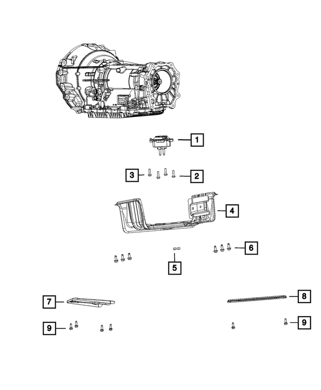 6101759 - 845RE; 8-Speed; Automatic Transmission: Hex Head Screw And Washer for Mopar Image