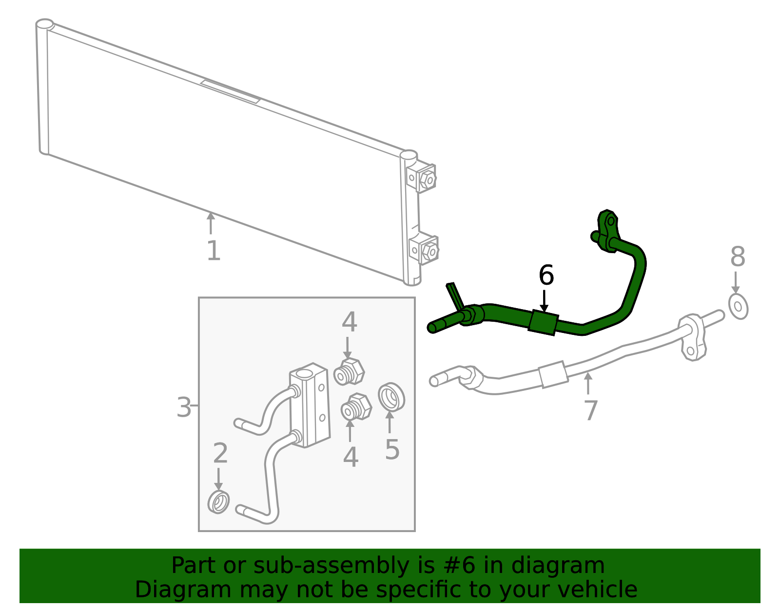 2016-2019 Chevrolet Volt Transmission Cooler Inlet Pipe 84521631 ...