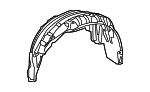 656370E010 - Body: Wheelhouse Liner for Lexus: RX350, RX450h Image