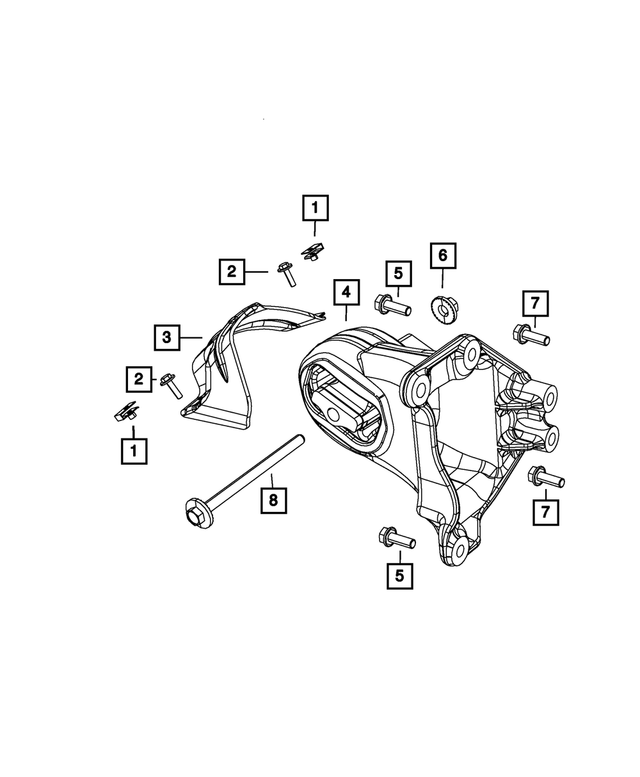 6104352AA - 3.6L V6 24 Valve VVT Gas; Engine: Screw for Mopar Image