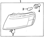 33300SX0A01 - Electrical: Signal Lamp Assembly for Honda: Odyssey Image