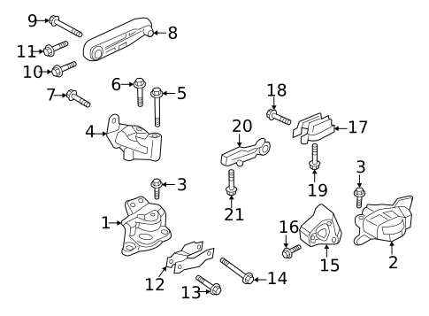 Engine & Trans Mounting for 2019 Volvo XC90 #8