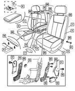 1FX091D5AA - Interior Trim: Front Seat Back, Left for Dodge: Dakota Image