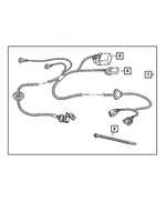 82209472AB - Mopar Accessories - Component Parts: Trailer Tow - 4 Way Wiring Kit for Mopar Image