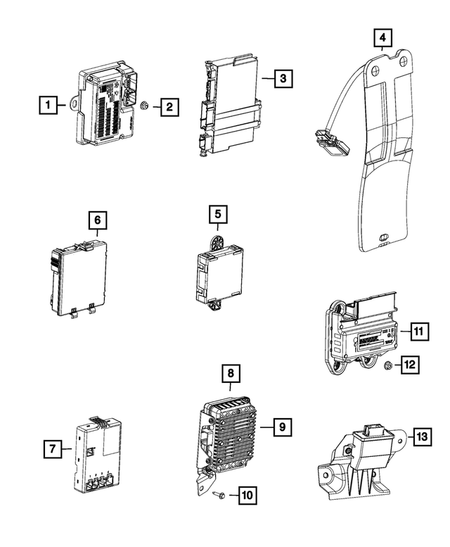 68239524AB - : Occupant Restraint Module for Mopar Image