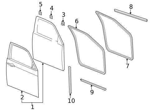 Door & Components for 2007 Dodge Magnum #0