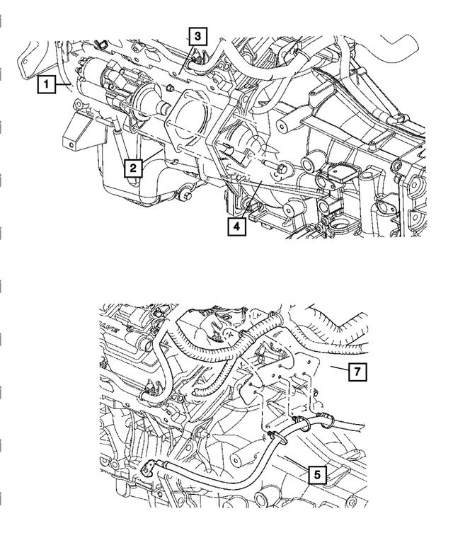 4593525 - Electrical: Starter Shield Sleeve for Chrysler: 300, 300M, Concorde, Sebring | Dodge: Challenger, Charger, Intrepid, Magnum, Stratus Image