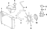 1245400544 - Cooling System: Upper Hose for Mercedes-Benz Image