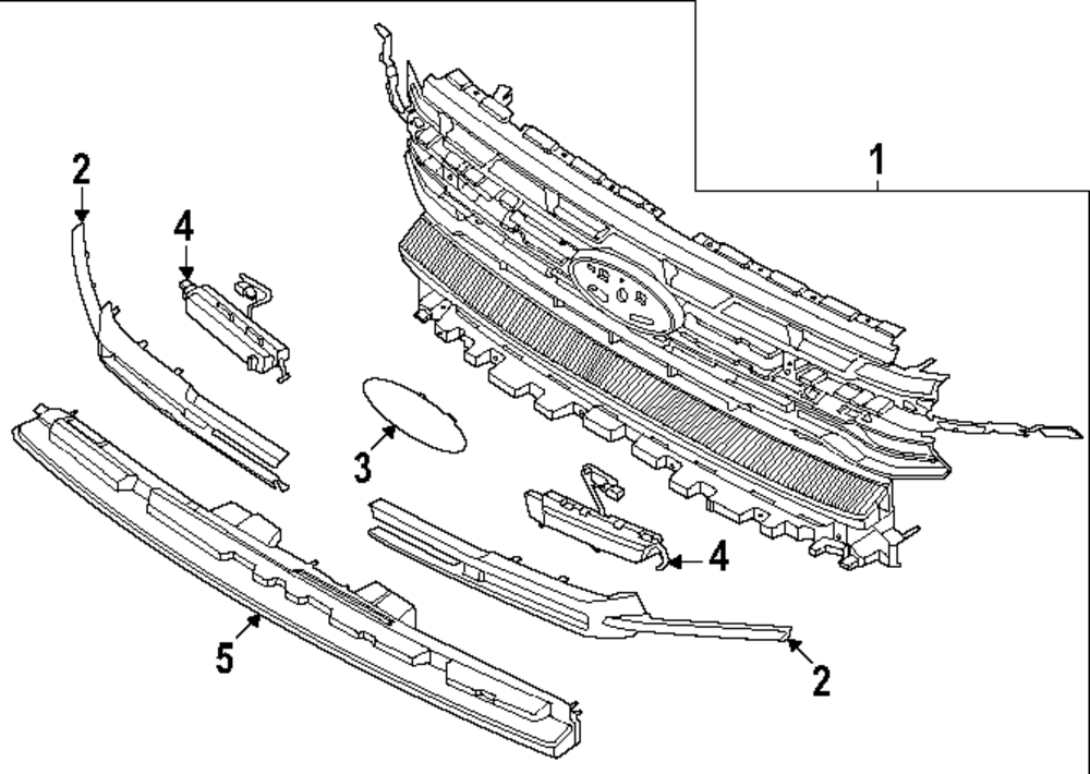 a出品 2018-2021 Ford Expedition Interior Front Door Handle Cup Bezel