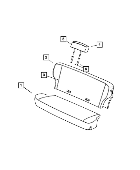 Rear Seats and Attaching Parts for 2001 Jeep Cherokee #0