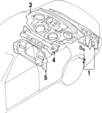 MR927385 - : Seat Back Panel for Mitsubishi: Diamante Image