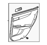 6763033671A0 - Body: Door Trim Panel for Lexus: ES300, ES330 Image