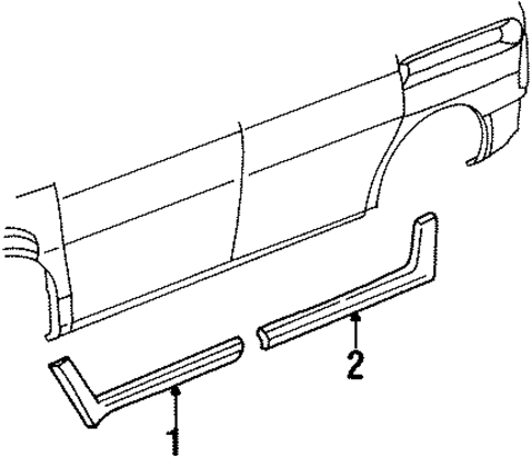 Exterior Trim - Pillars for 2001 Ford Windstar #0