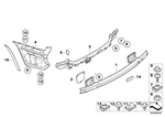 51127179678 - : Carrier, Bumper Rear for BMW Image