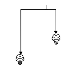 99950799940 - Body: Rocker Molding Fastener for Porsche: 718 Boxster, 718 Cayman, 718 Spyder, 911, Boxster, Cayman Image