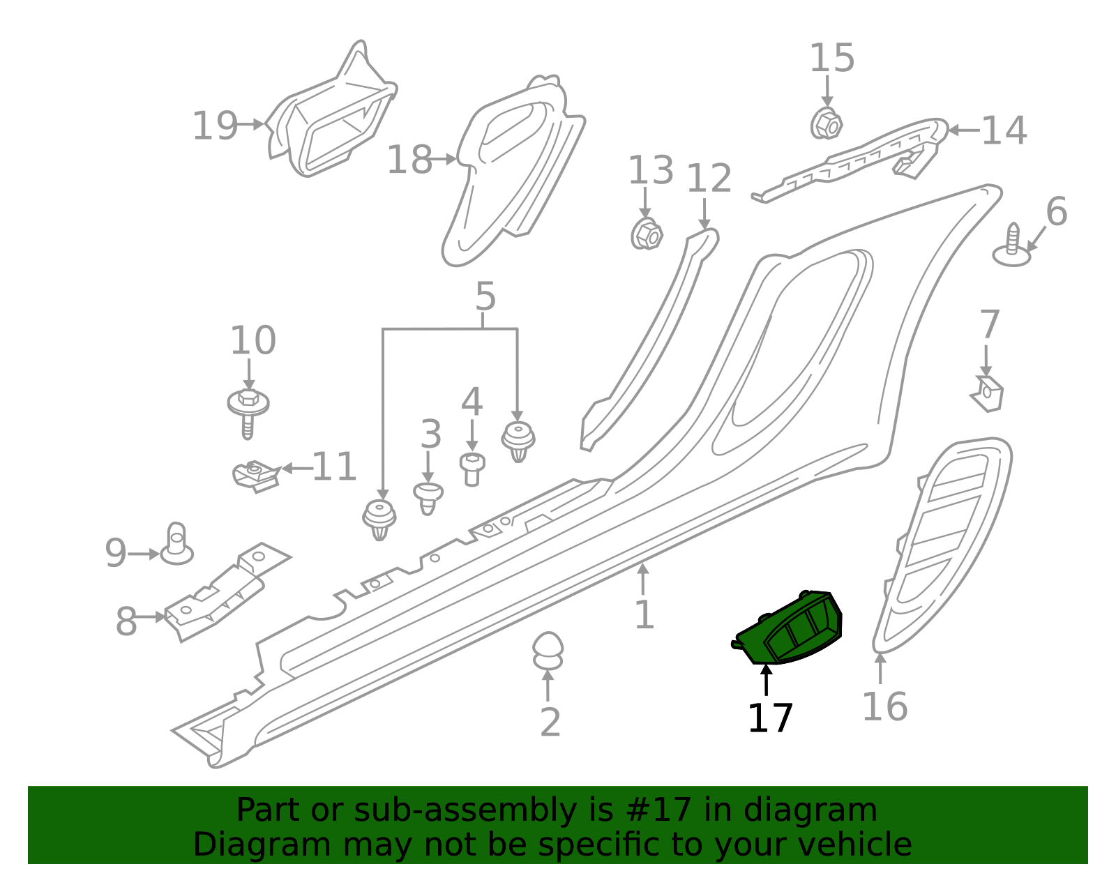 2017-2025 Porsche Grille 982-825-484-A-OK1 | OEM Parts Online