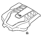 292403F550 - : 2017-2022 Genesis - Engine Cover for Genesis: G80, G90 Image