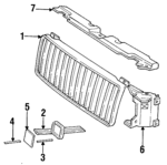 3518887 - : Bezel for Volvo: 740, 940, 960 Image
