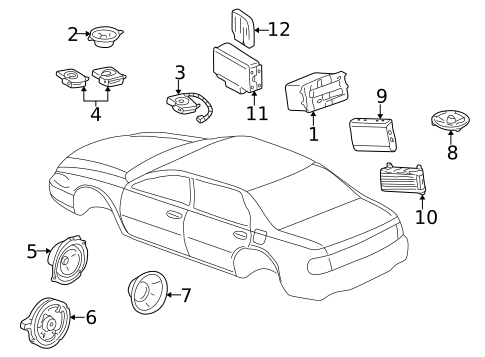 Sound System for 2000 Cadillac Seville #0