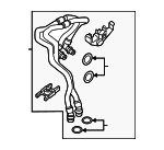 17229845906 - Cooling System: Oil Cooler Line for BMW Image