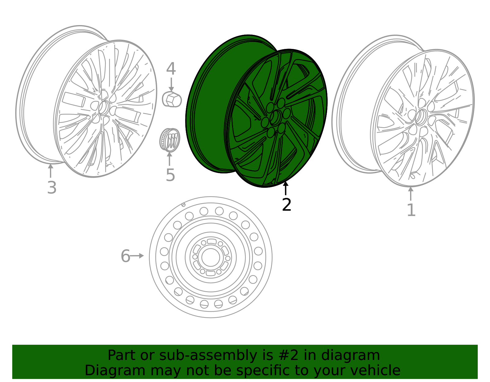 2025-2026 Buick Enclave Wheel, Alloy 85118212 GM | GMPartsDirect.com