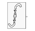 7L6121086 - Cooling System: Water Hose Assembly for Volkswagen: Touareg Image