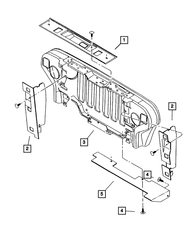55036369AB - Air Conditioning &amp; Heater: Condenser Seal for Mopar Image