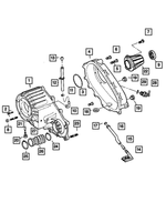 5080223AA - Transfer Case Model 241 [DHE]: Oil Pickup Tube for Mopar Image