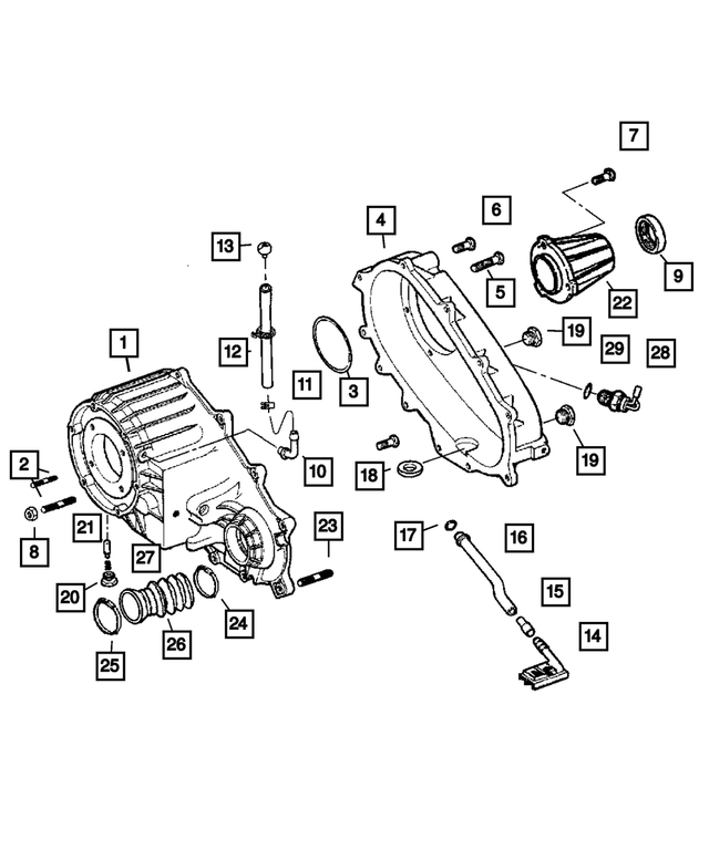 5080859AB - Transfer Case Model 241 [DHE]: Hex Flange Head Bolt for Mopar Image