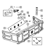 68061347AA - Body Sheet Metal Except Doors: Truck Bed Divider Grip Lock Kit for Mopar Image