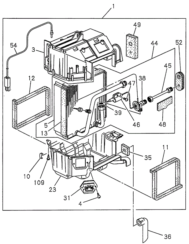 A/C Evaporator (FR:9808) for 2000 Honda Passport #0