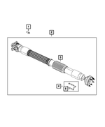 68229211AB - Front Axle; Dana 186 MM; Differential and Drive Line: Drive Shaft Boot Kit for Jeep: Wrangler, Wrangler JK Image