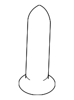 4L7Z6302354AAA - Body: Headliner Retainer for Ford Image