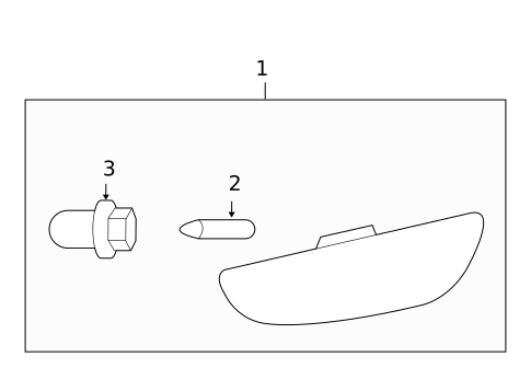 Side Marker Lamps for 2008 Saturn Vue #1
