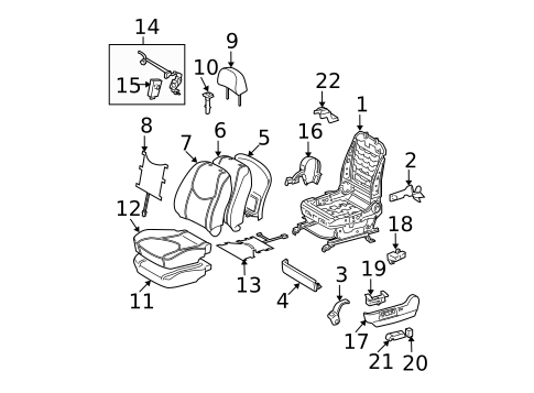 Front Seat Components for 2006 Toyota RAV4 #2