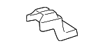7212442010E0 - Body: Track End Cover for Toyota Image