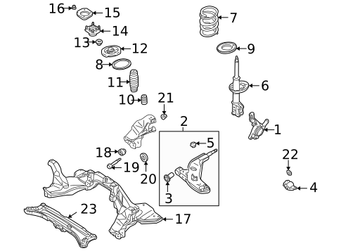 Suspension Components for 1999 Mazda 626 #0
