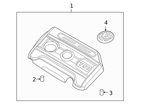 Engine Appearance Cover for 2012 Volkswagen GTI #0