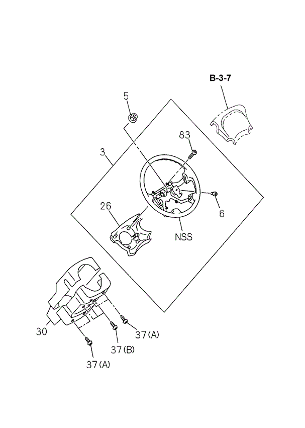 Steering Wheel for 2000 Honda Passport #0