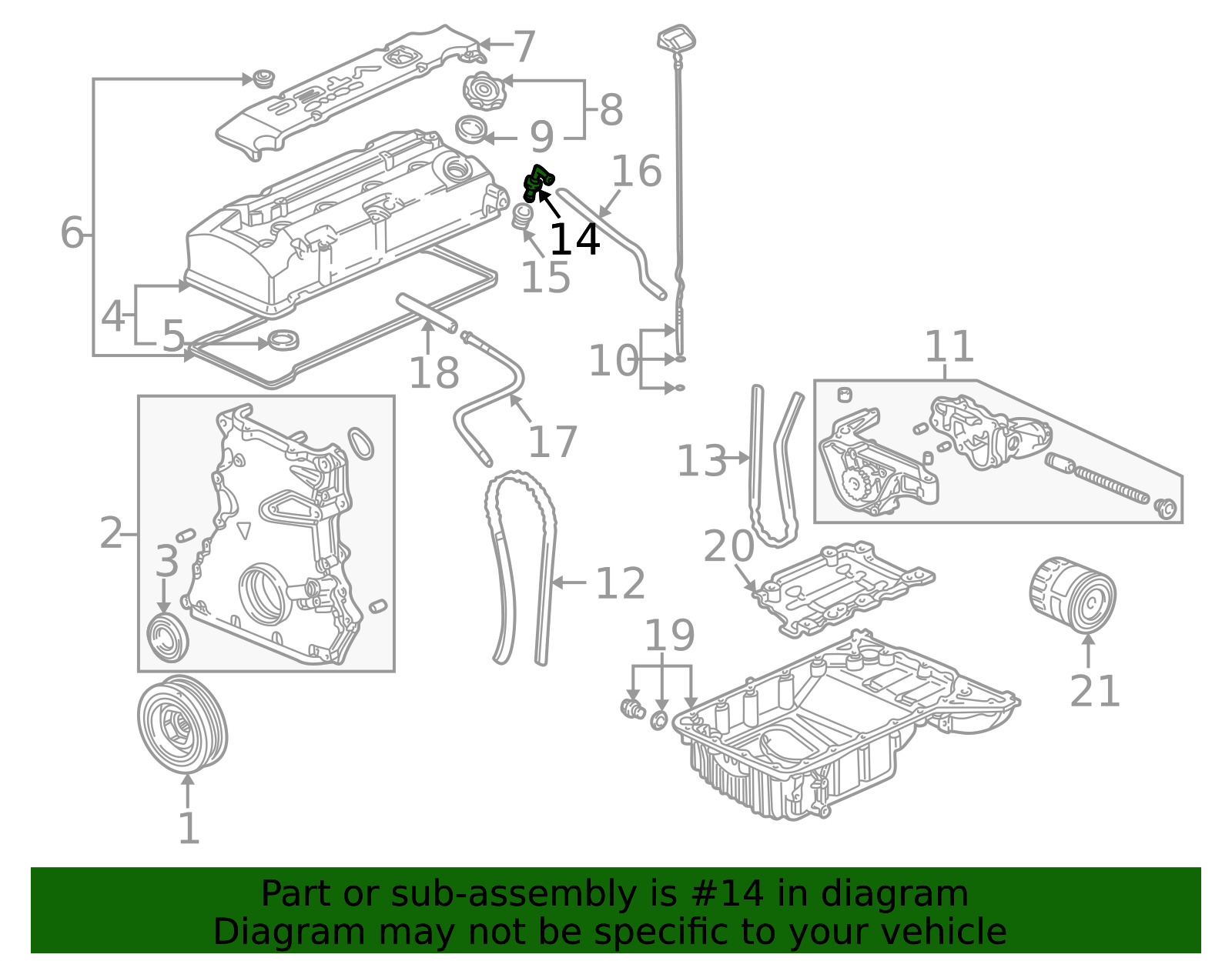 OEM Acura / Honda 17130-PK1-003 Black PCV Valve Crankcase Breather Tube Genuine