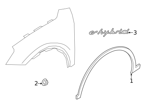 Exterior Trim - Fender for 2019 Porsche Cayenne #1