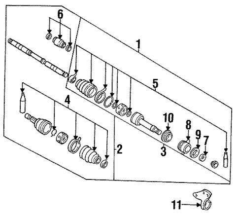 Drive Axles for 1995 Nissan Altima #1