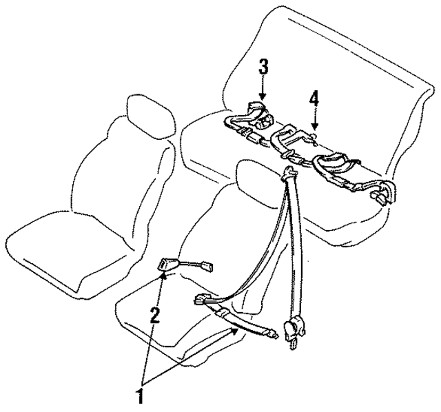 8882001E00 - : Outer Belt Assembly for Nissan Image